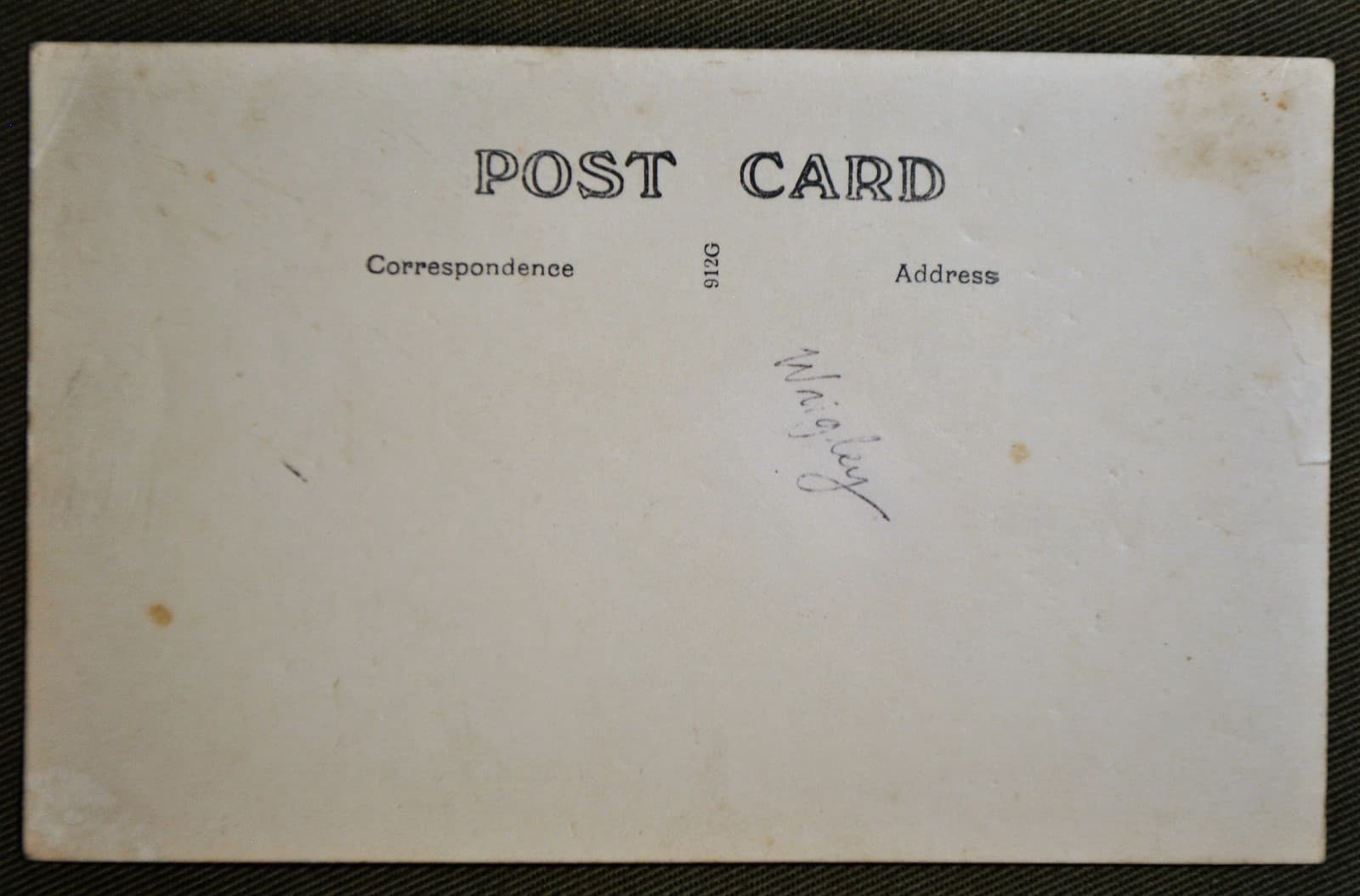 WWI Voluntary Aid Detachment Soldier - ID'd & Dated 1918 - RPPC 2