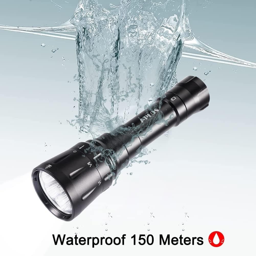 APLOS AP120 Dive Light, 12000 Lumen, Underwater 492ft, Scuba Diving Flashlight 3
