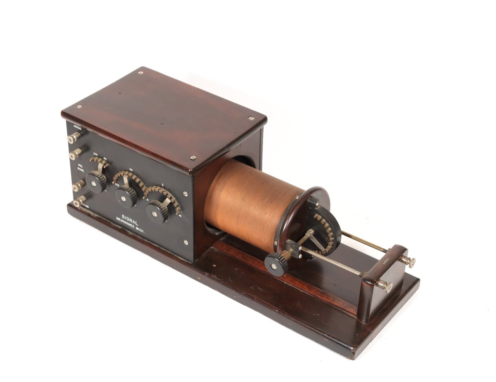 1919 Signal Navy Type Loose Coupler Radio Tuner From Legendary Muchow Museum 3