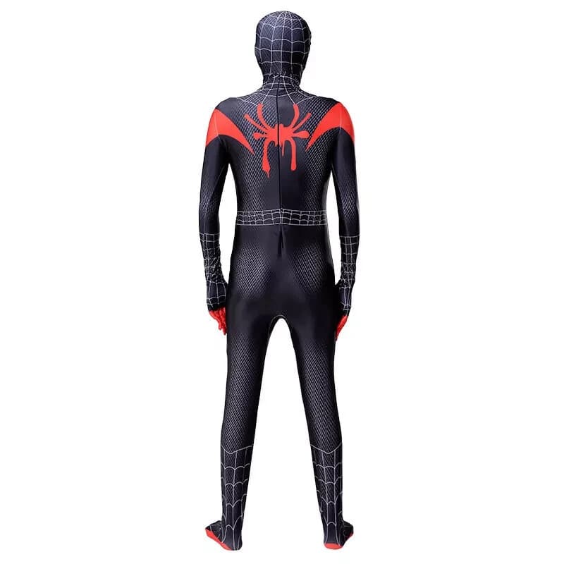 Into the SpiderVerse Miles Morales Spiderman Jumpsuit  Adult Costume Cosplay 2