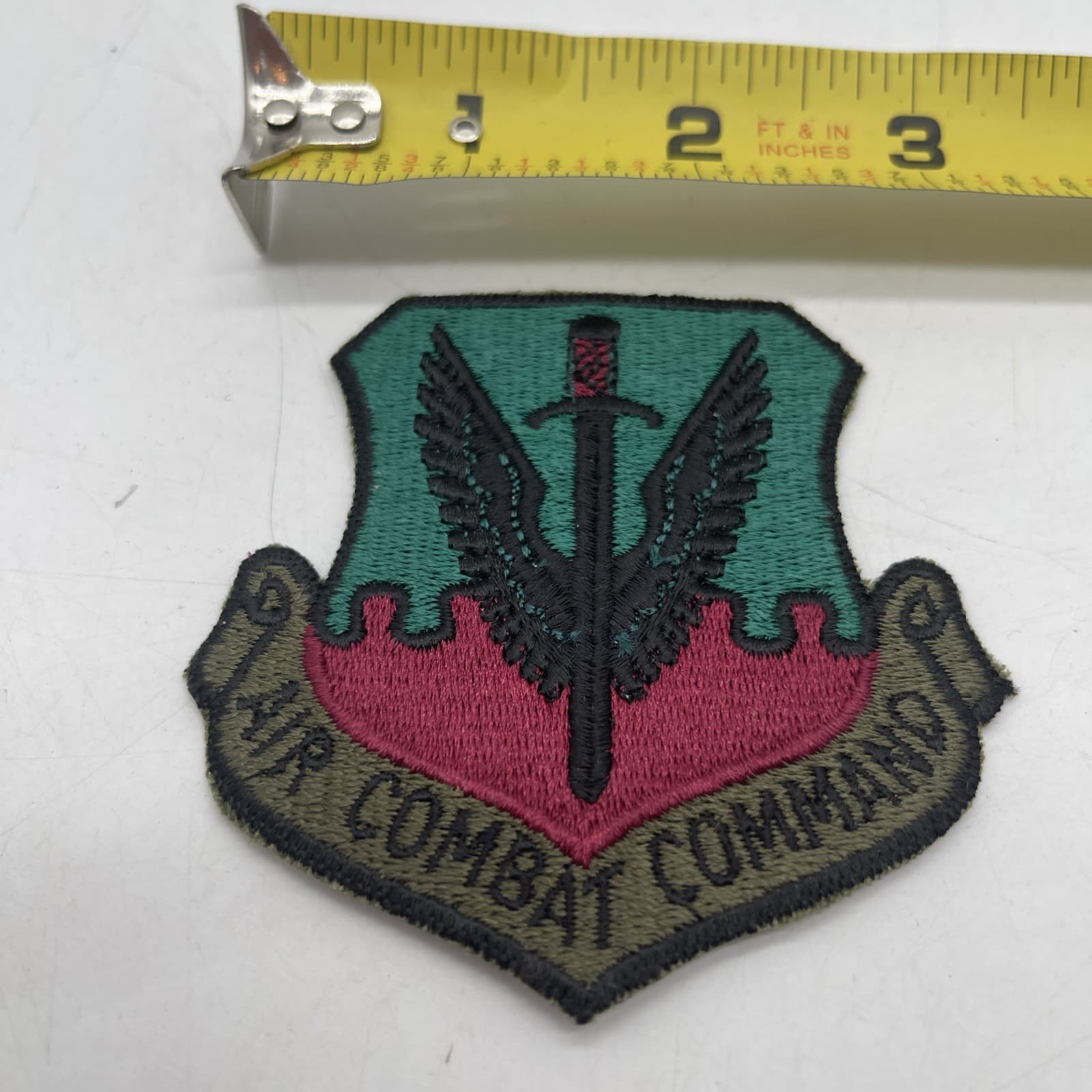 U.S. Military Air Force Air Combat Command Patch Winged Sword Subdued Cut 3” 2