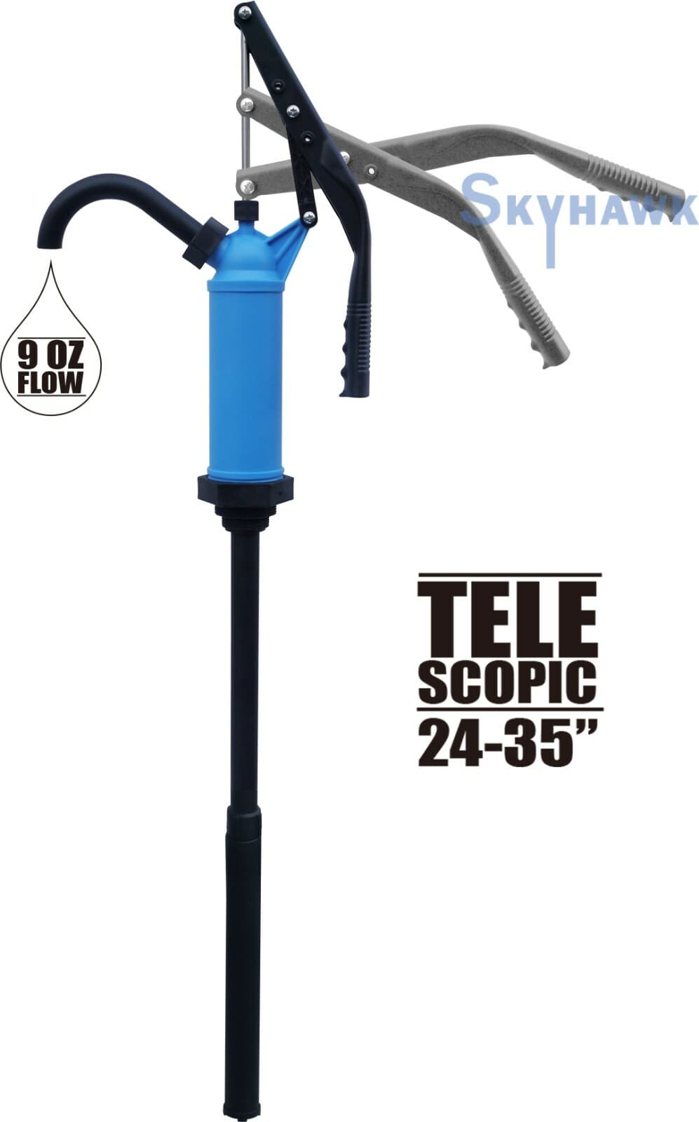 Lever Action Barrel Pump 55 Gallon Drum Pump for Chemicals Corrosive Liquids  4