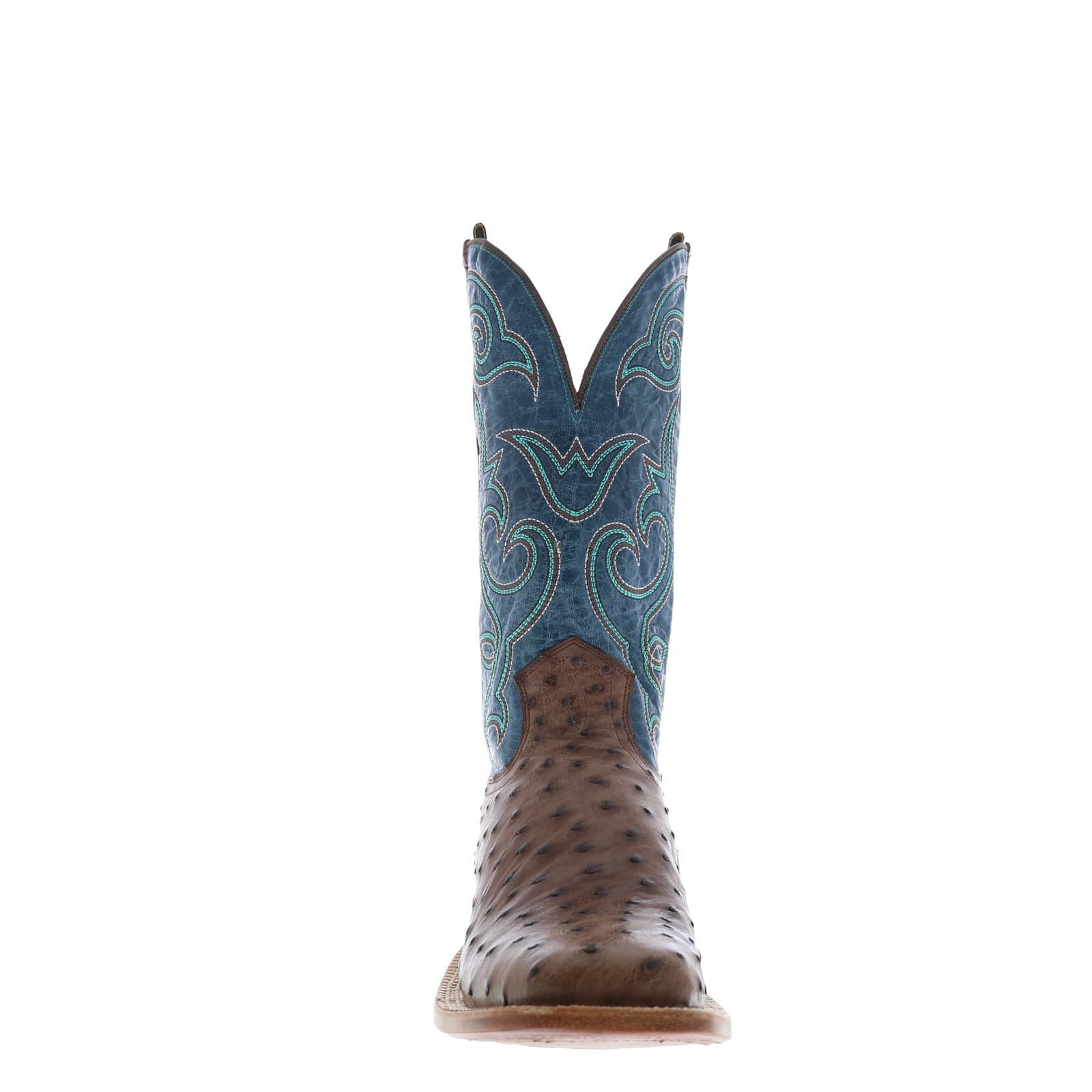 Hyer Jetmore 13" HM11008 Mens Brown Ostrich Leather Western Cowboy Boots 3