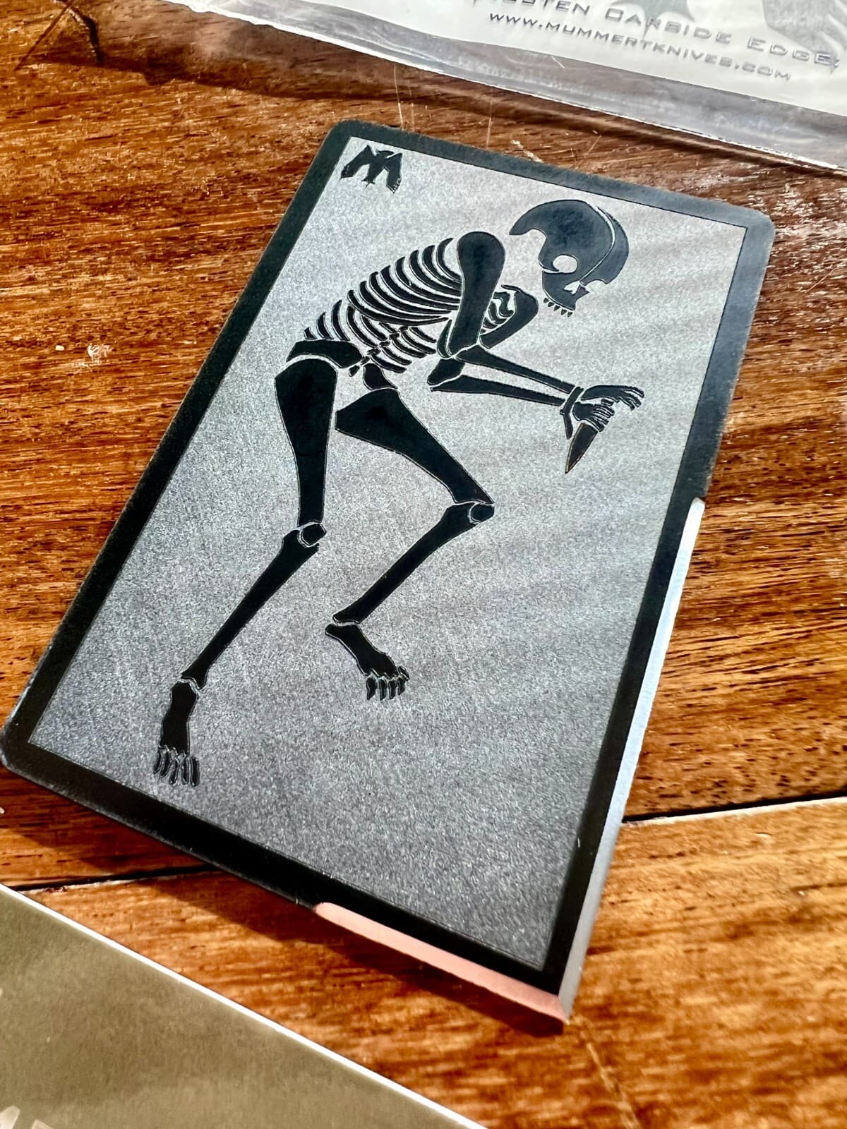 Ed's Manifesto x Mummert Knives "It's Just a Ride" CC-L Cutting Card EDC 2