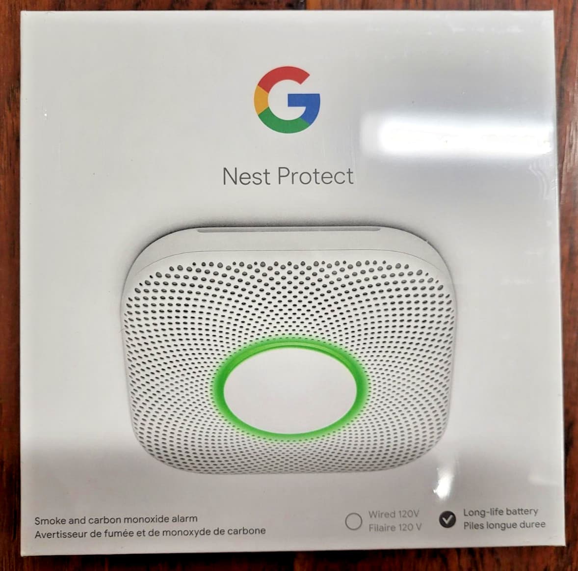 Google Nest Protect Battery Smoke and Carbon Monoxide Alarm 2nd Gen Sealed- 2032
