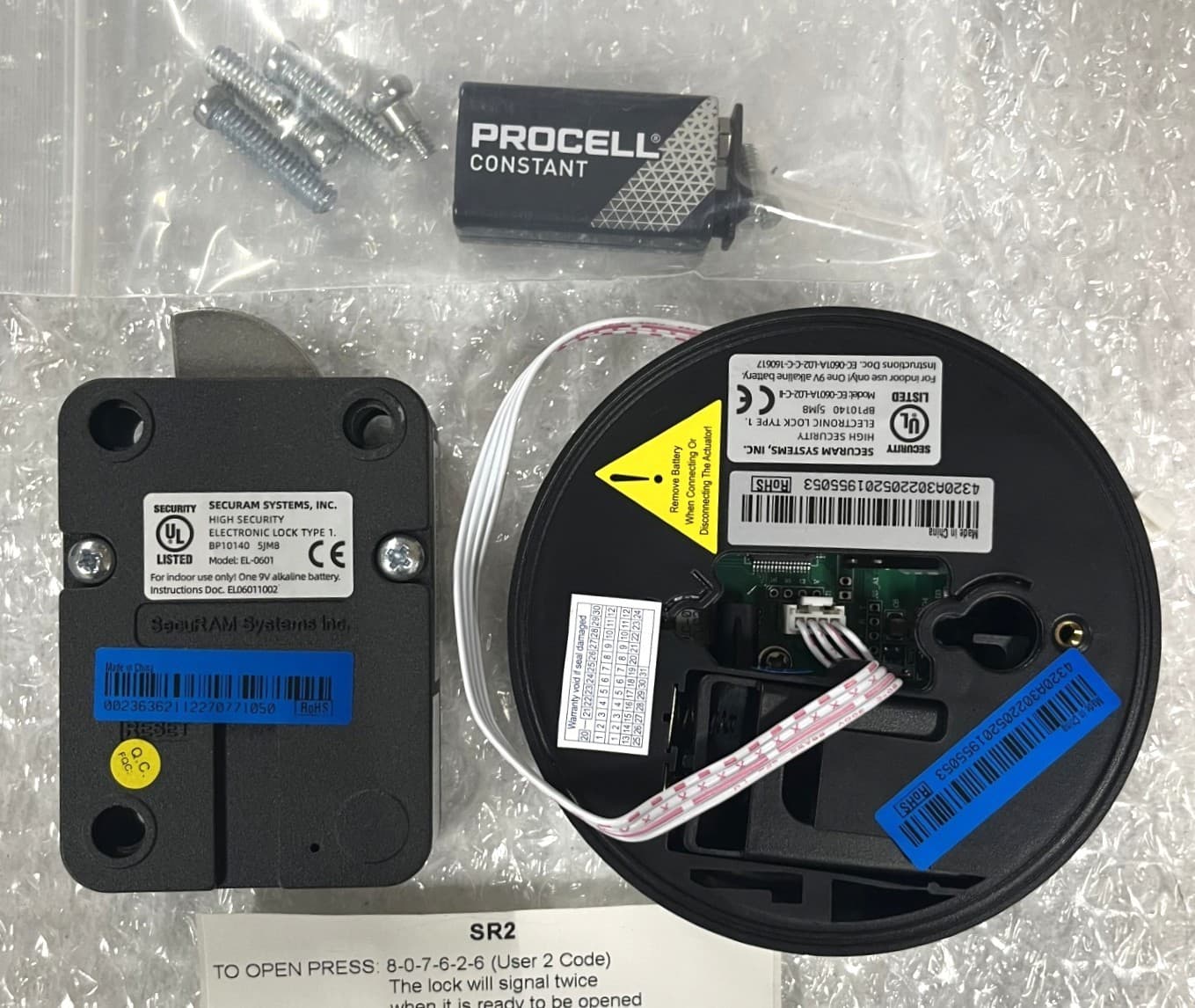 SAFE LOCK SECURAM PROLOGIC SR2 *NEW IN BOX FULL SET WITH DIGITAL DISPLAY & CODE 2