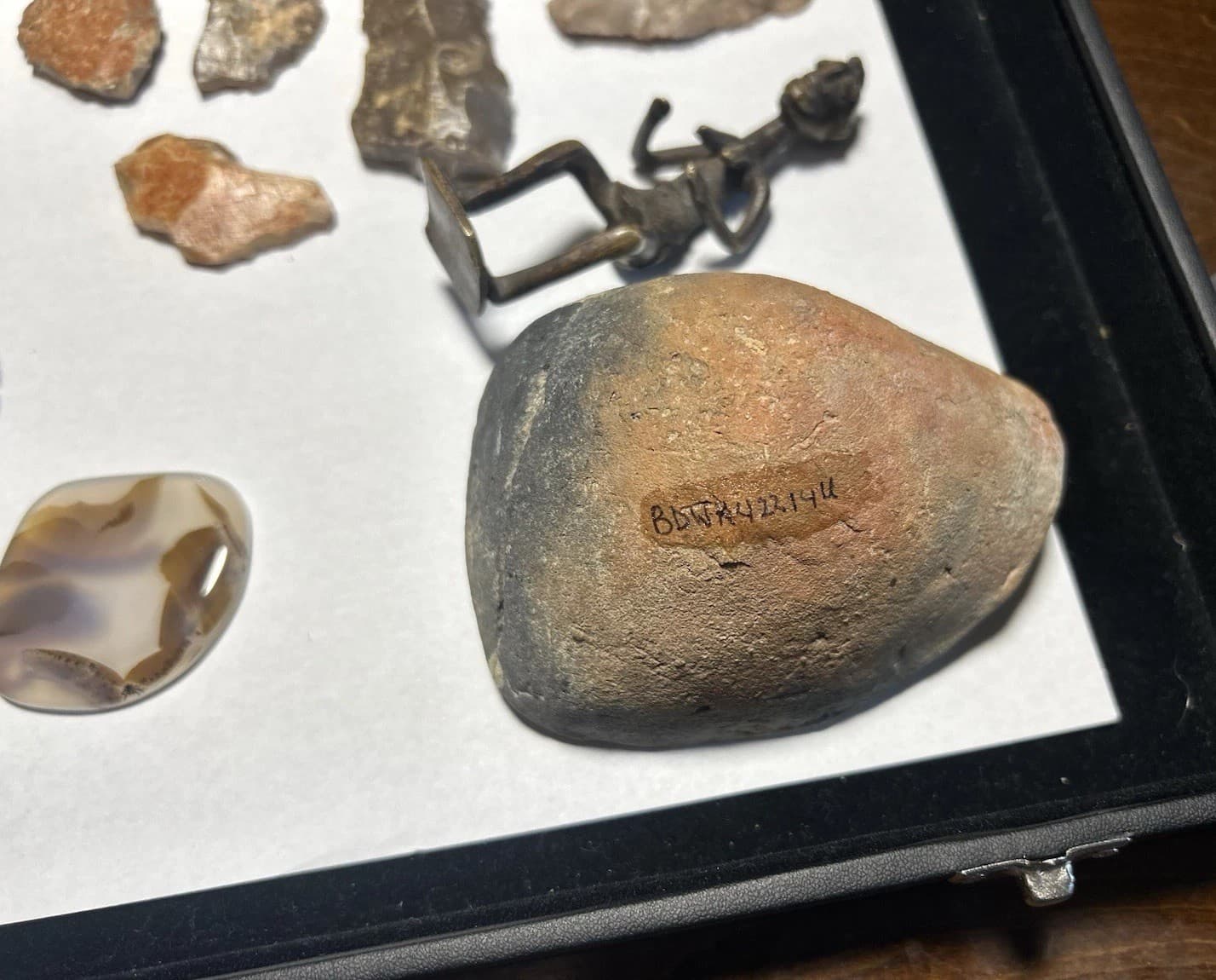 Ancient African Aterian Tools Ashanti Bronze Roman Pot Beads Artifact Lot  5