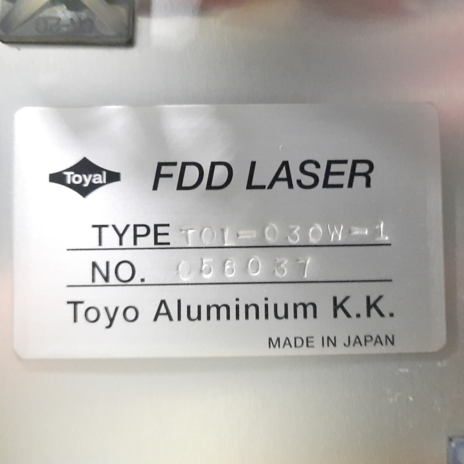 APOLLO SEIKO Soldering Fiber Diode LASER, 30W, 980nm, SMA905, 214Hrs, 120VAC 2