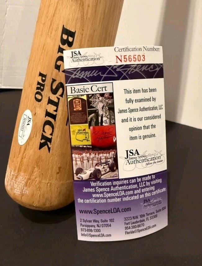 Mookie Betts Signed Game Used Broken Bat Rawlings Big Stick Pro JSA Certified 5