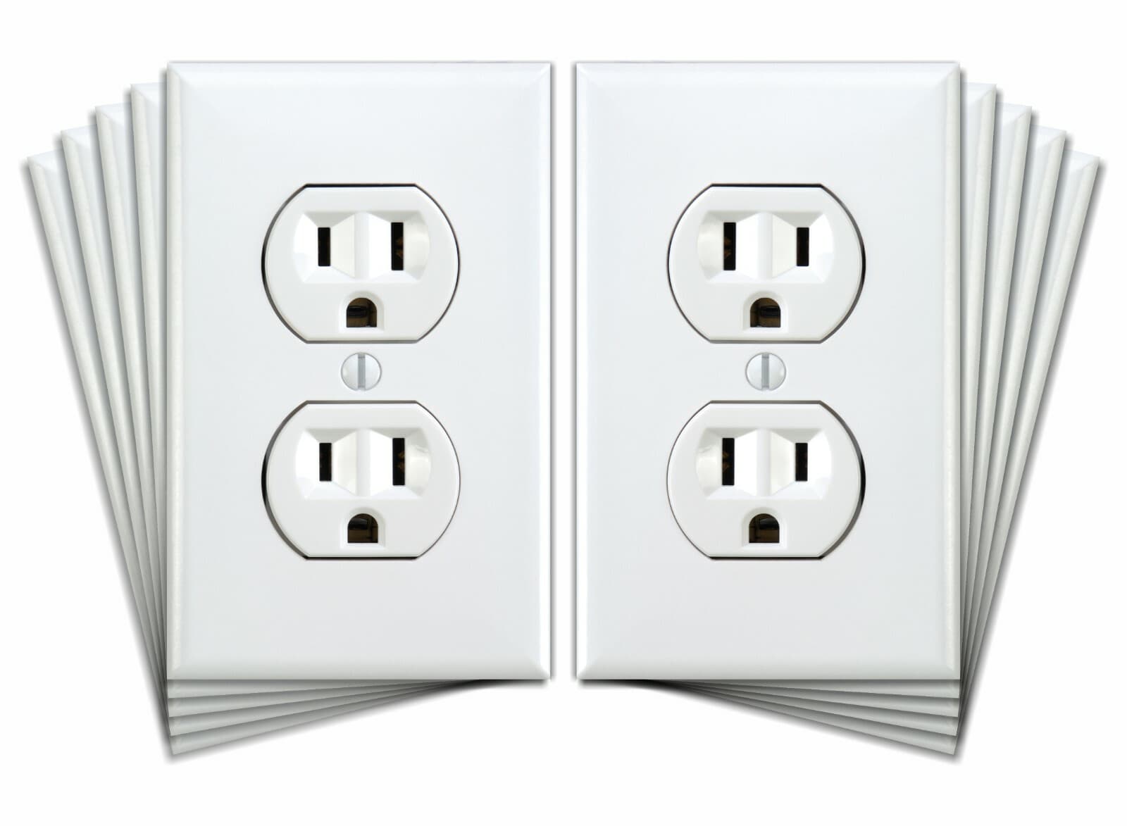 Fake Electrical Outlet Sticker Decals, Prank Wall Outlet Joke, Qty of 10 