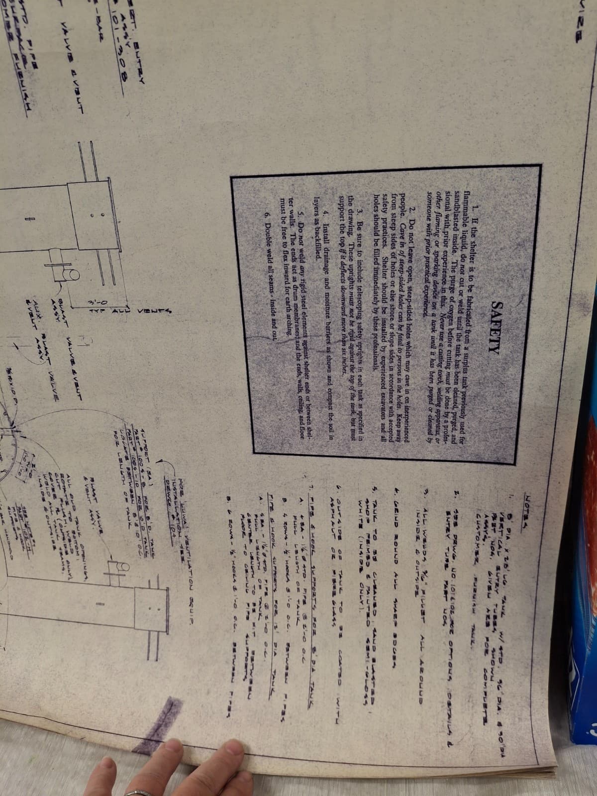 Iron Works 1987 200 PSI Blast & Fallout Shelter Standard Blueprints 6 Sheets 5