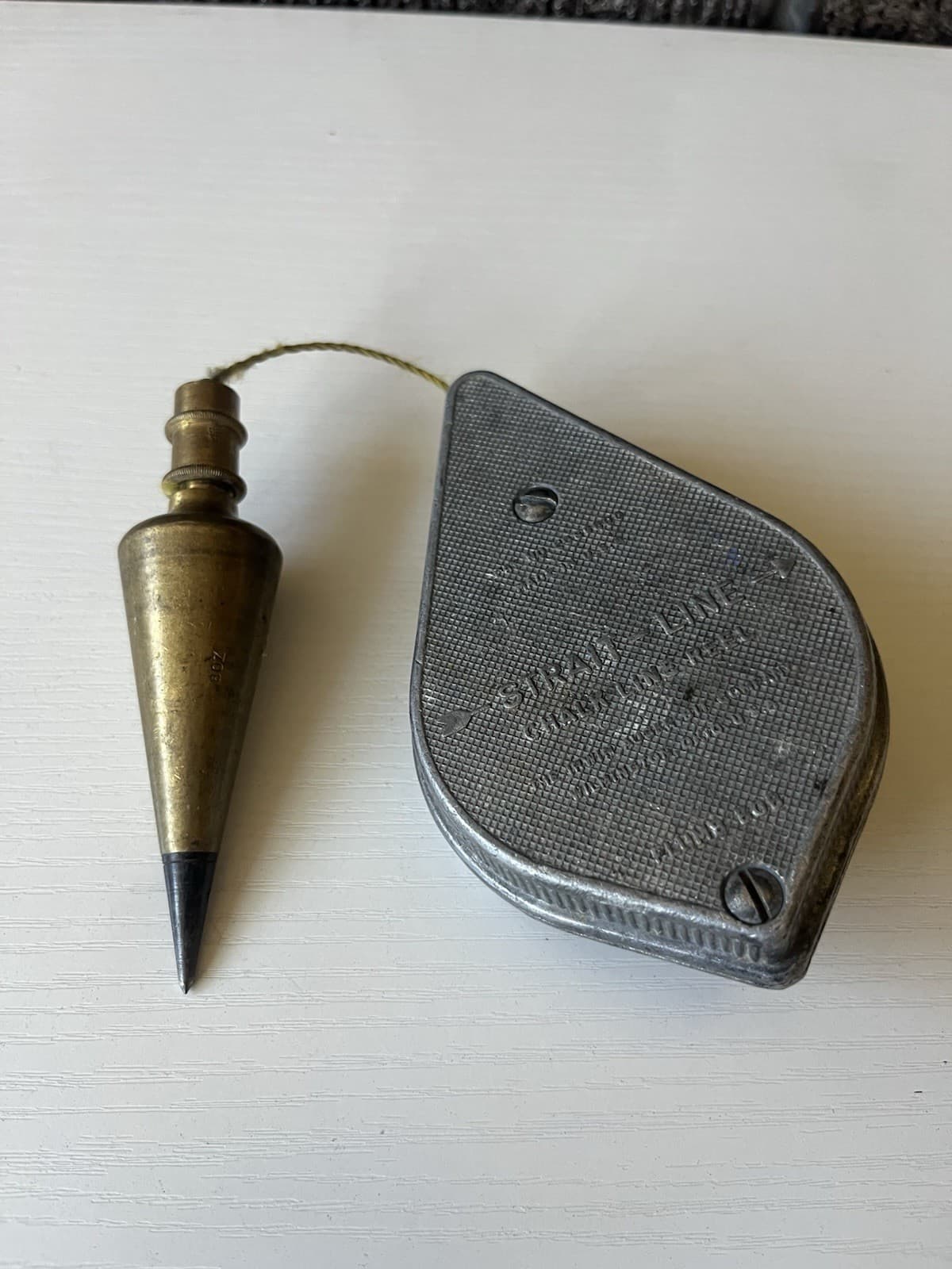 Vintage Irwin Straight-line Chauk, Brass Plumb Bob 3