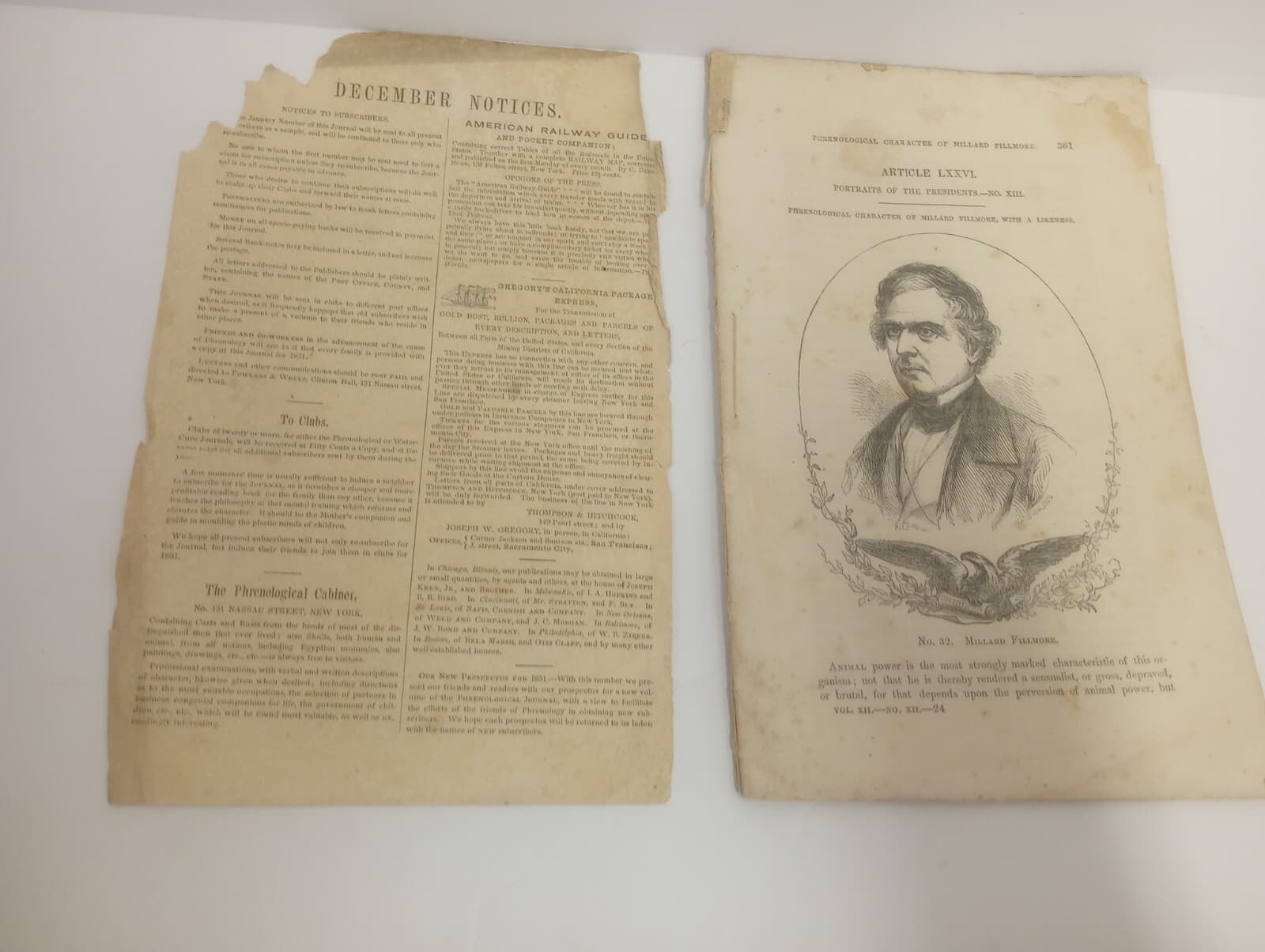 Antique Periodical American Phrenological Journal December 1850 Vol. 12 No. 12 2