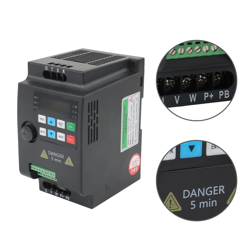 3HP 2.2KW Variable Frequency Drive VFD for 3-Phase Motor Speed Control 2