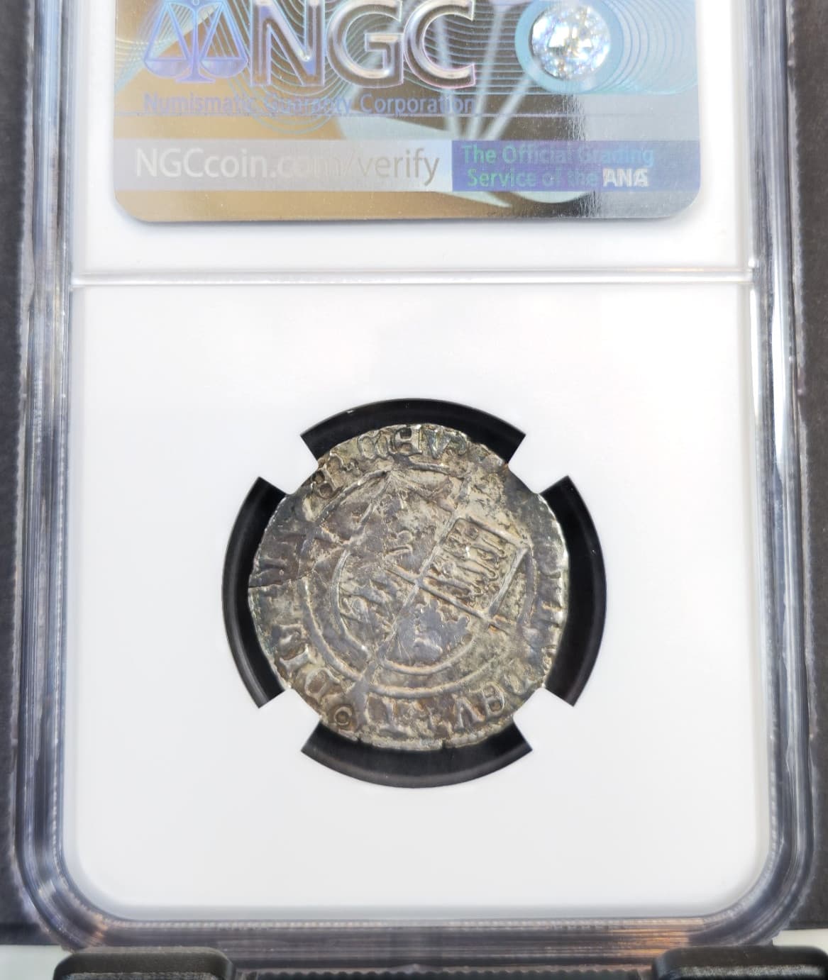 1544-47 ENGLAND 4 PENCE S-2369 KING HENRY VIII NGC VF RARE NICE COIN 2