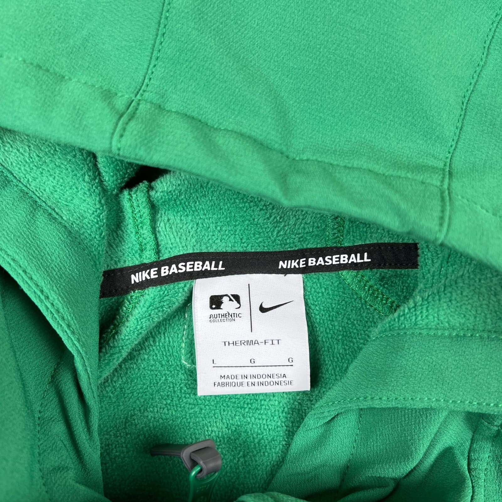 Nike Oakland Athletics Hoodie Mens L Green Full Zip Therma-Fit MLB Jacket 3
