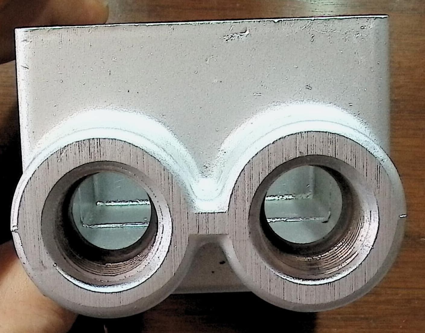 MASON DieCast Aluminum Weatherproof 1-Gang FSS Outlet Box 2  1/2"Threaded Hole 3