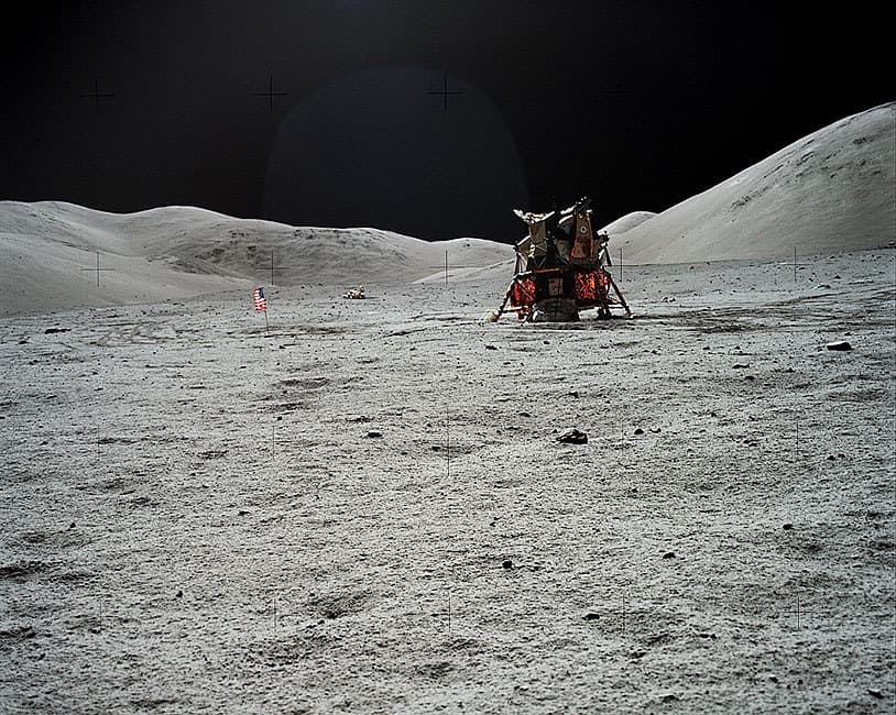 APOLLO 17 LUNAR MODULE ON MOON NASA 8x10 GLOSSY PHOTO PRINT