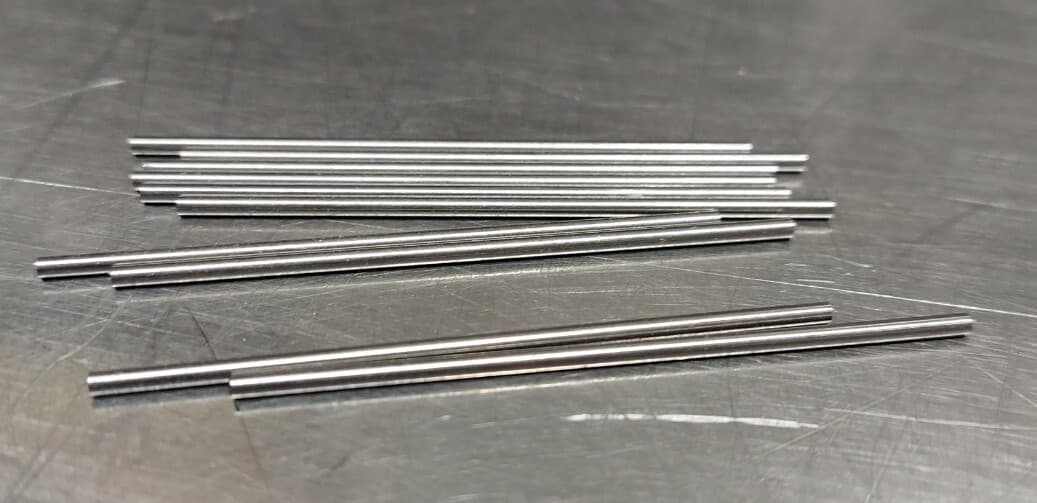 Lot Of 10 - USA Hutchinson 1.56mm x 2" Low Drill Blank Reamer Pin Gage 2