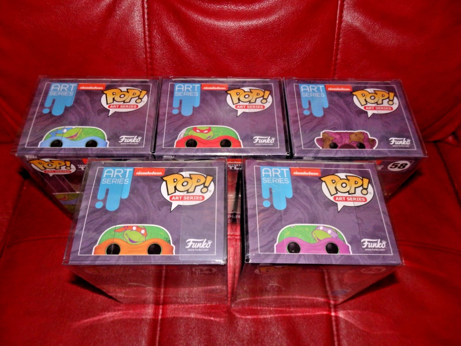 Teenage Mutant Ninja Turtles Funko Pop Art Series Complete Set of 5 TMNT 6
