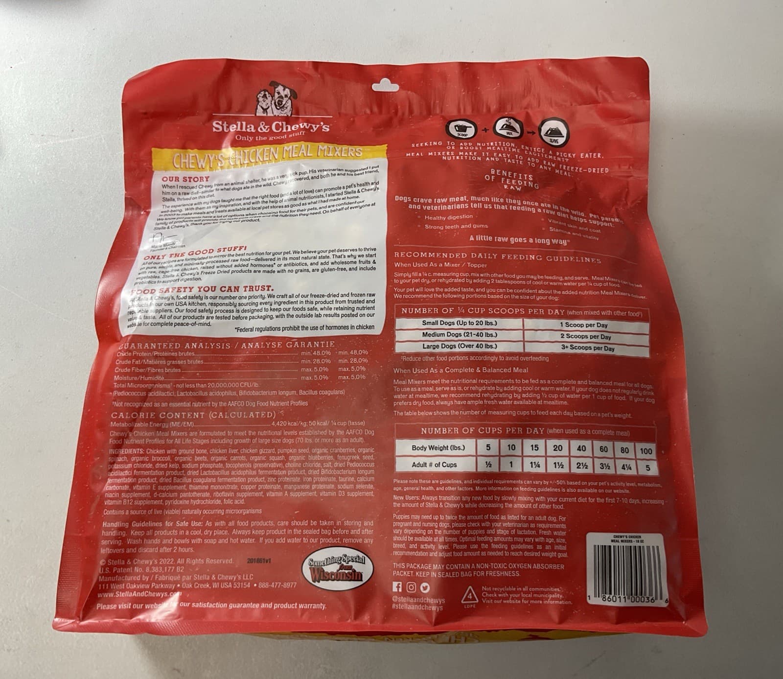 Stella & Chewy's Freeze Dried Raw Meal Mixers - CHICKEN - 18 OZ BAG 3