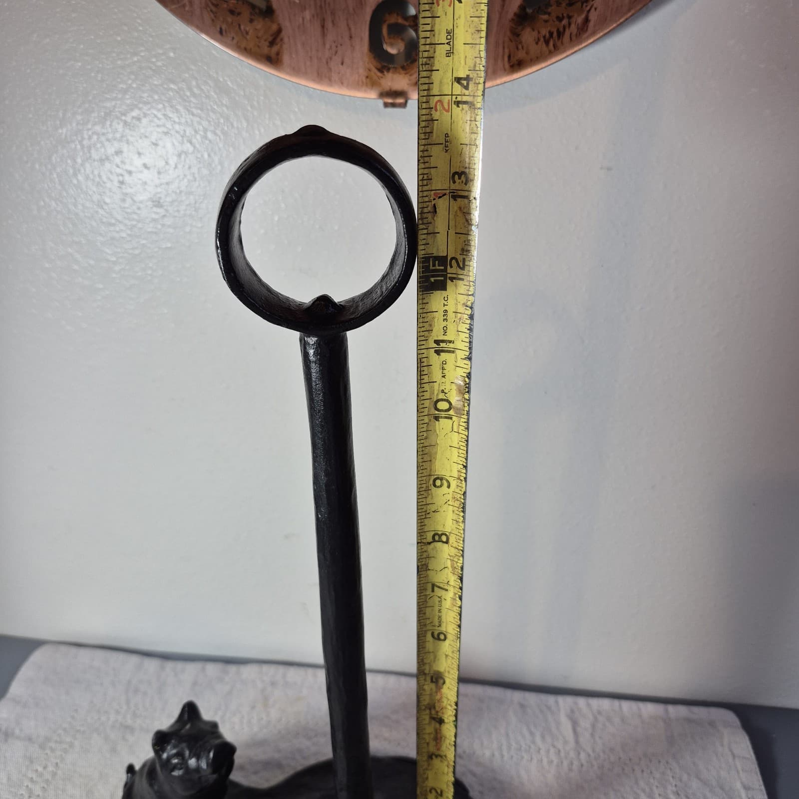Pottery Barn Blacksmith Pig Paper Towel Holder 4