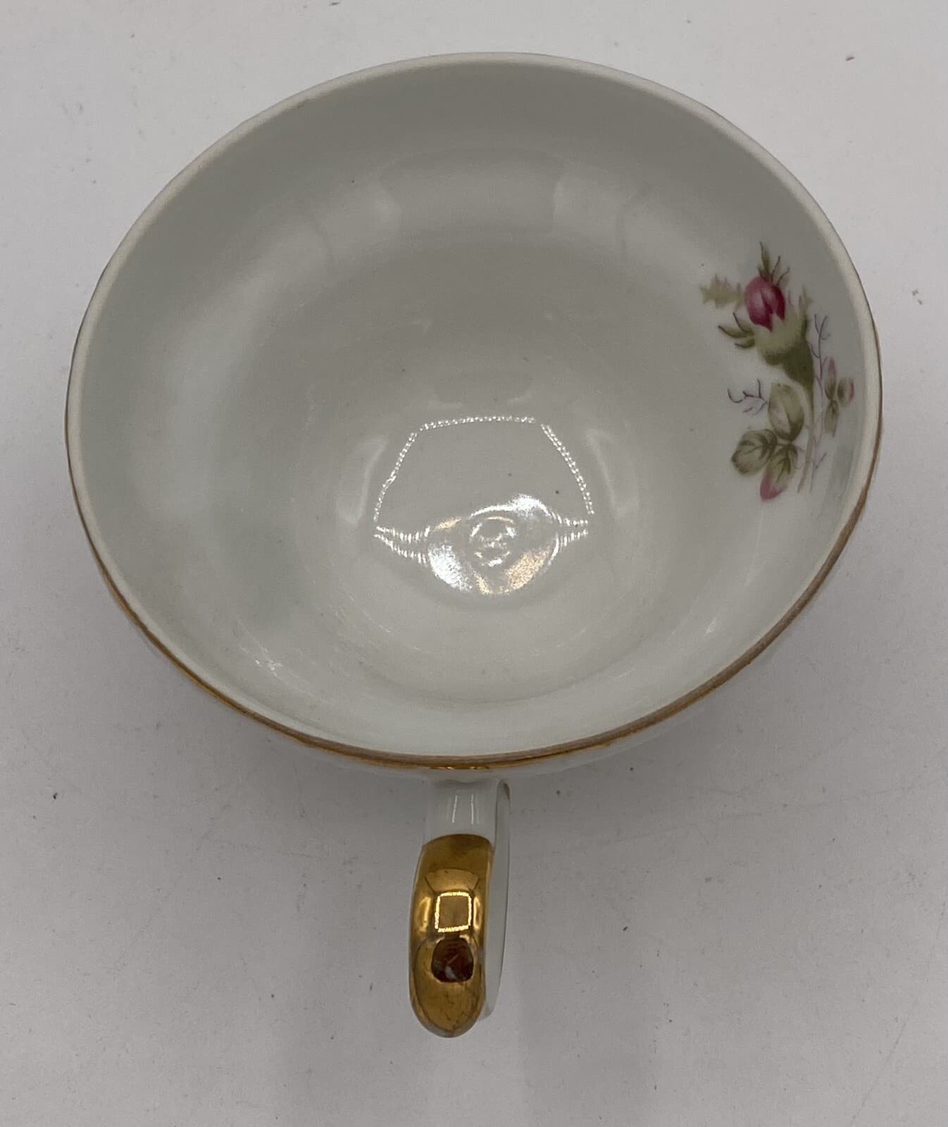 Vintage Norleans China Old Rose Teacups Made in Japan  Roses Gold Trim 6