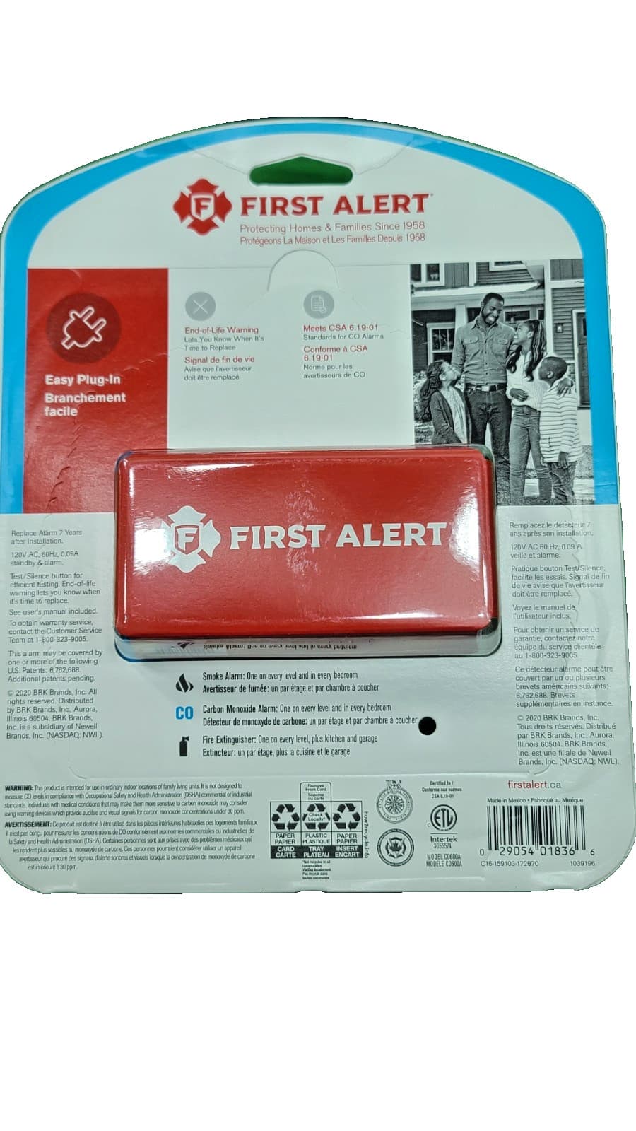 FIRST ALERT C0600 Plug-In Carbon Monoxide Detector 6