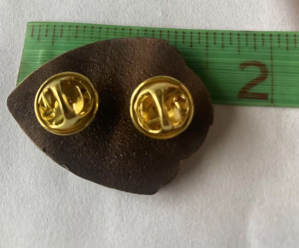 Norwegian Foot March Badge 1 1/2 Inch (LARGE SIZE!) (Gold) 2