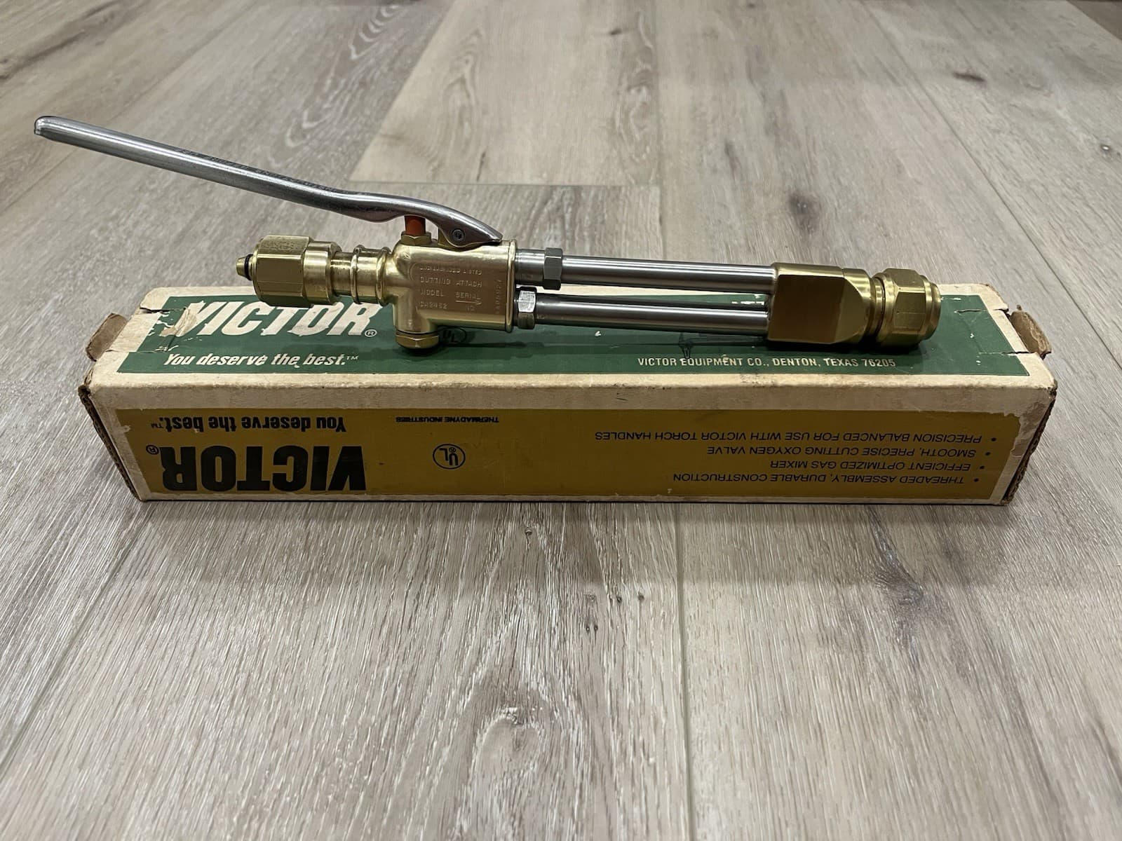 NEW NOS Genuine Victor CA2462 Straight Head Cutting Torch Attachment 0381-0818 2