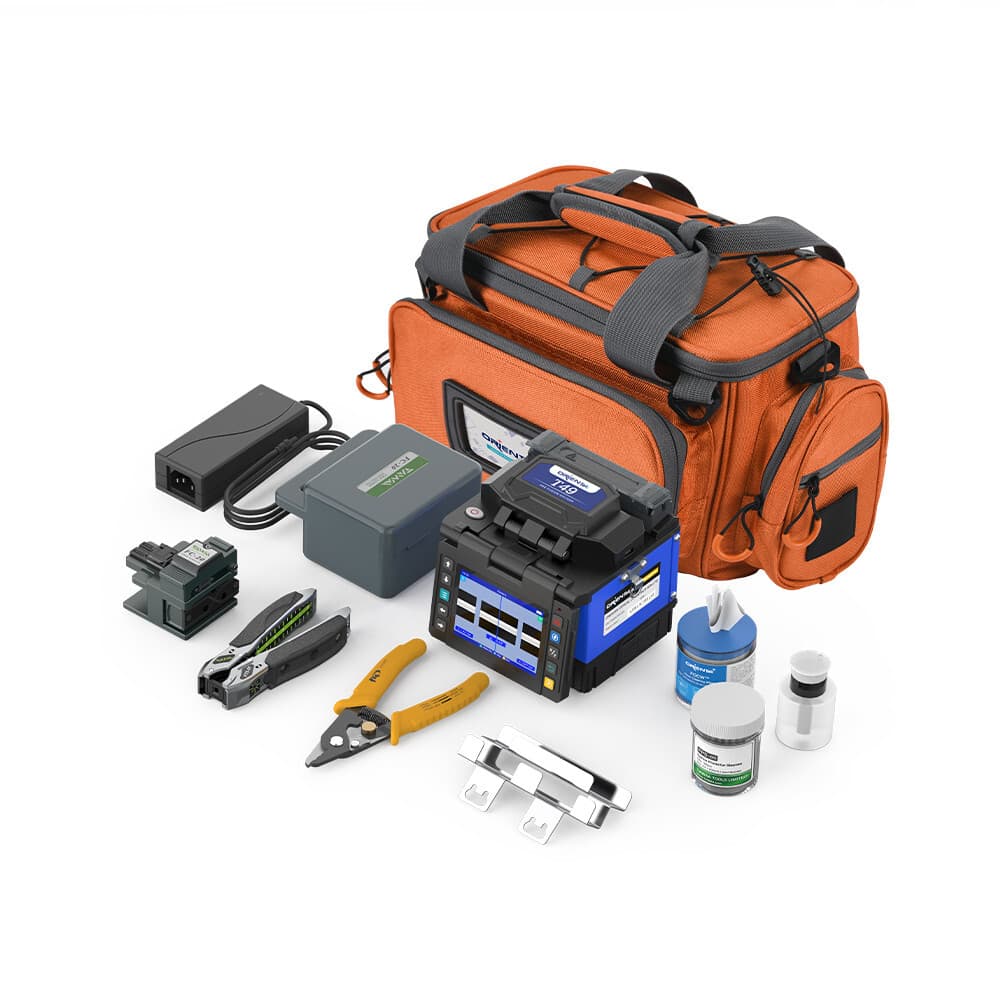 OrienTek FTTx T49 Fusion Splicer , Handheld Welding Machine with Stripper Tools 2