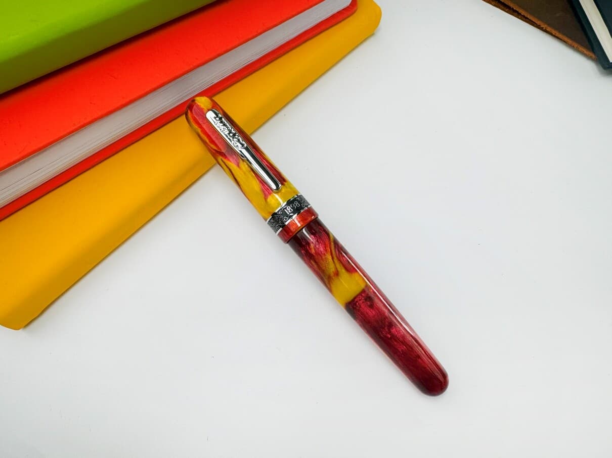 Conklin Misto Exclusive Jonathan Brooks Resin Fountain Pen, Lava Flow, Free Nib 2