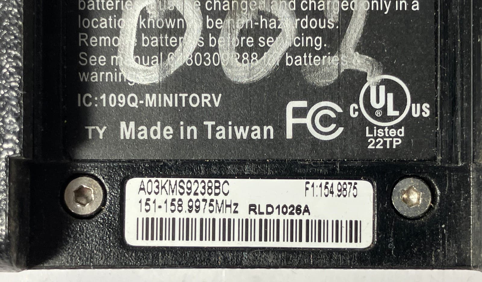 Lot of 4 MOTOROLA MINITOR V PAGER with RLN5869C Amplified Base AS-IS 3