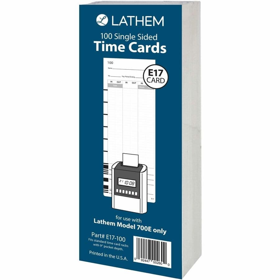 Lathem 700E Calculating Electronic Time Clock 4