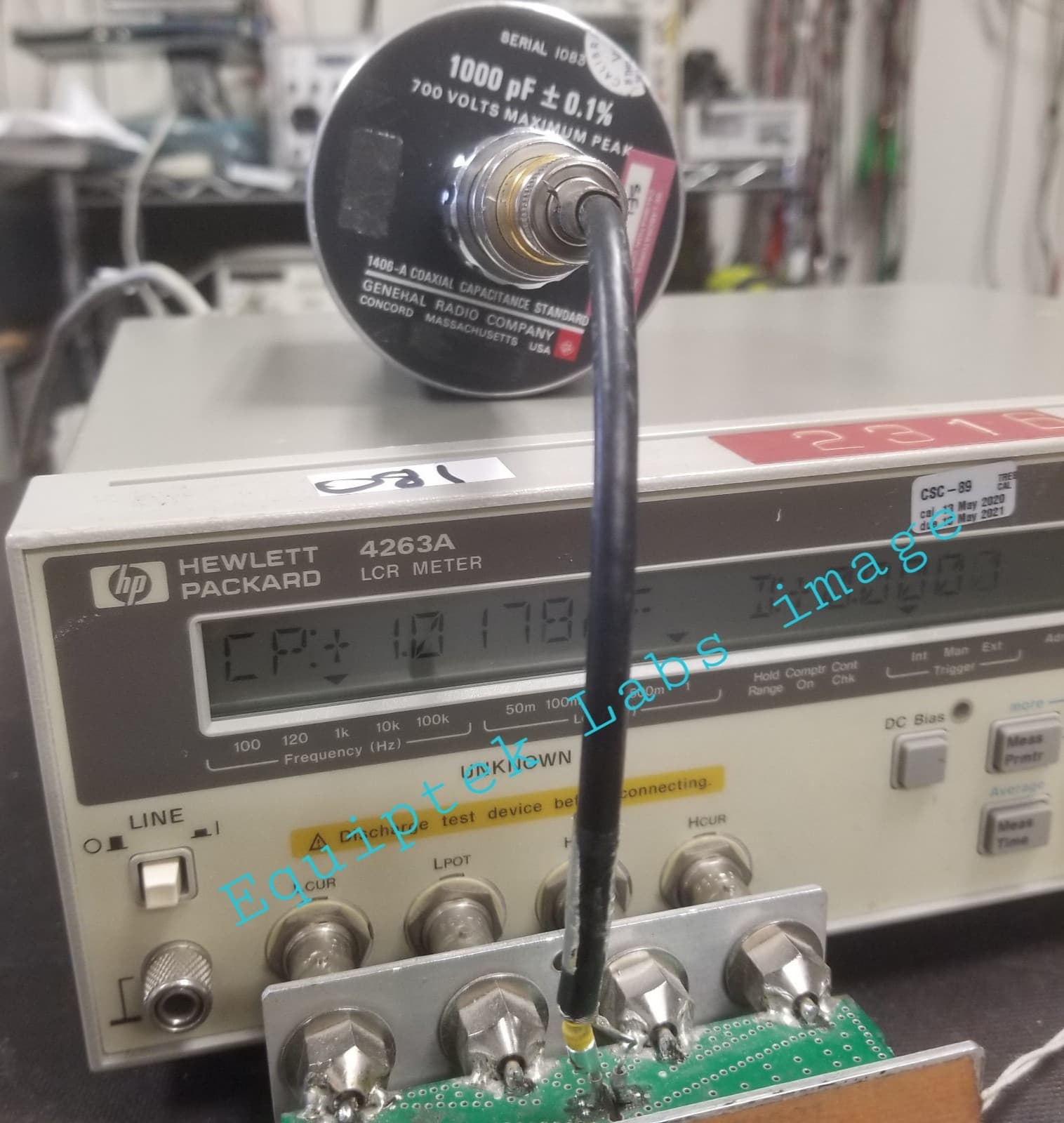 HP 4263A LCR Meter Option 001 FULLY TESTED! 100kHz maxtest freq. GPIB interface 3