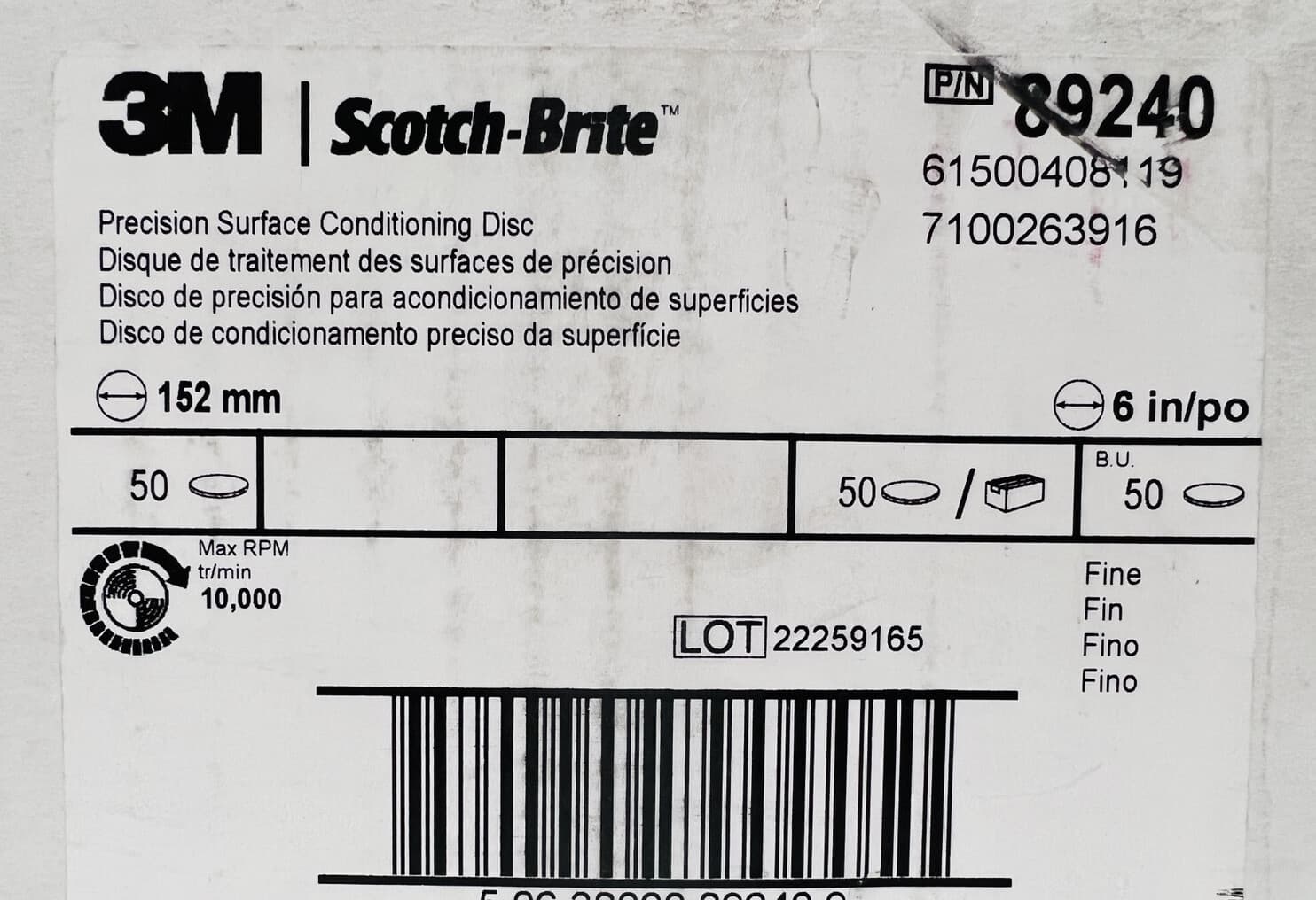 10 Scotch-Brite 6”-Inch Fine Precision Surface Conditioning Disc Hook & Loop 4