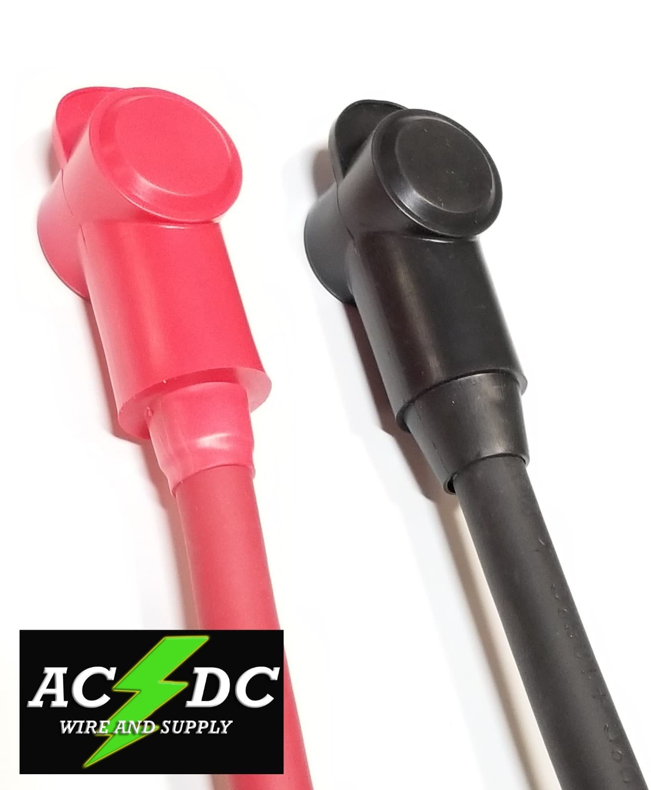 2 AWG Gauge Copper Battery Cable Power Wire Cars, Trucks, RV, Solar, w/ BOOTS 6