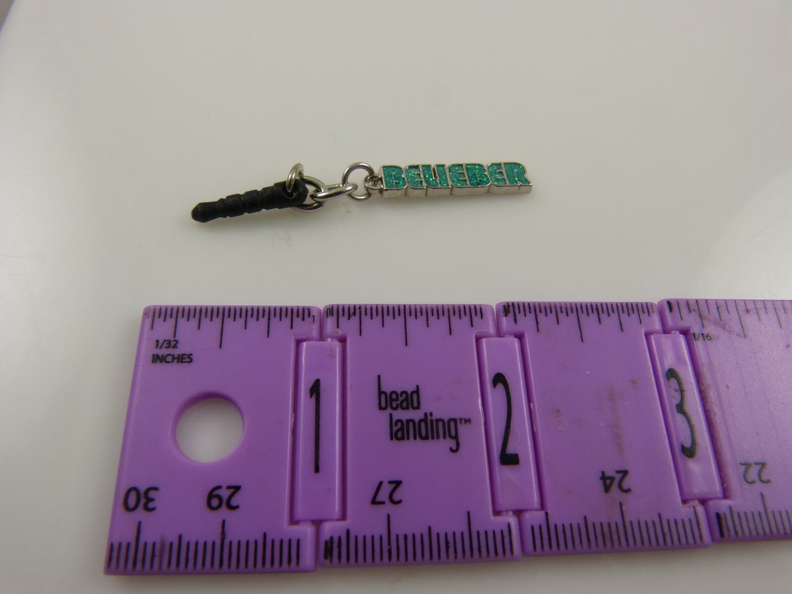 Justin Bieber J B  belieber cell phone or charm ear cap dust plug   4