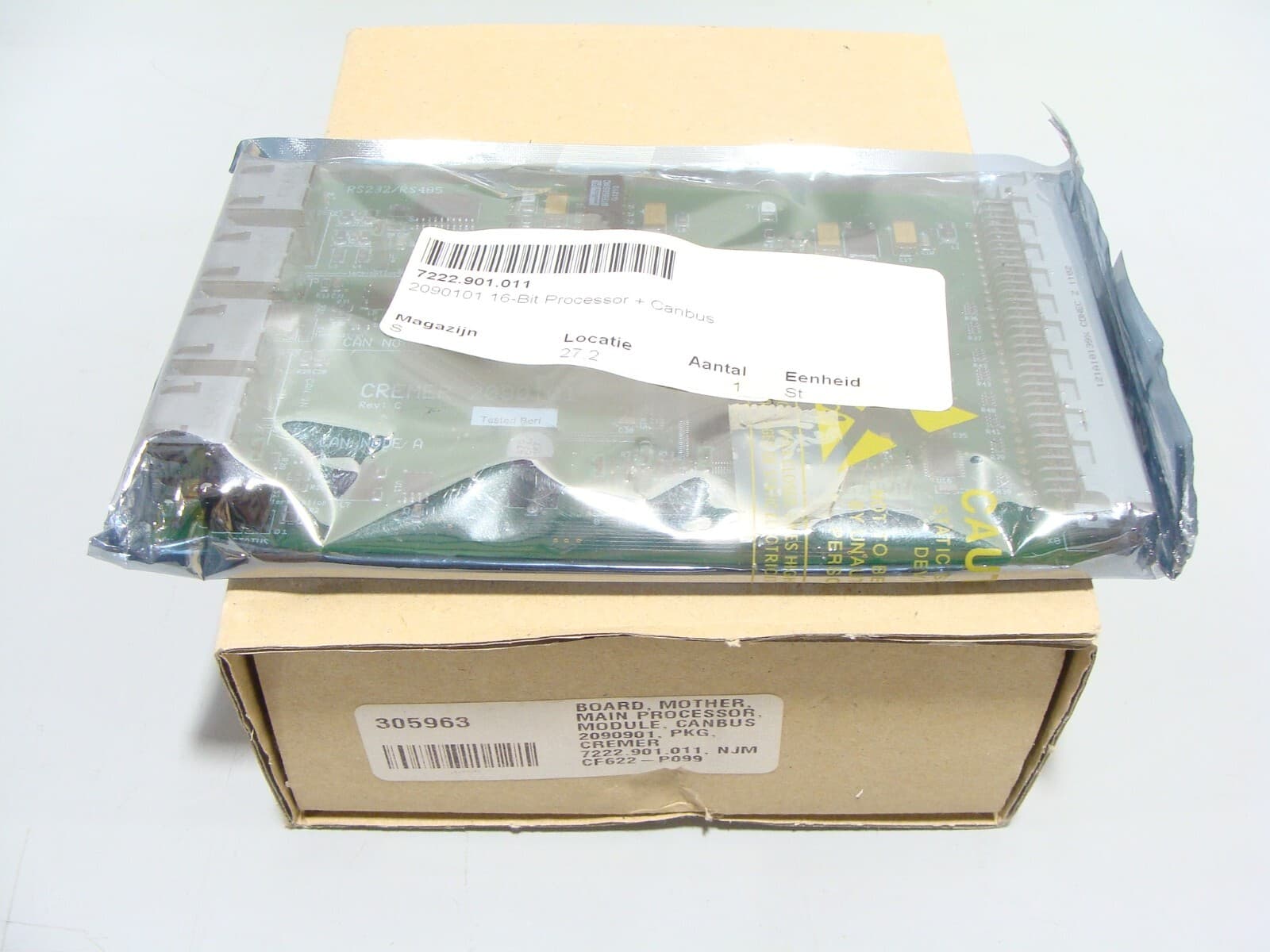 Cremer 2090901 7222-901-011 Main Processor Board CF622 Tablet Capsule Counter