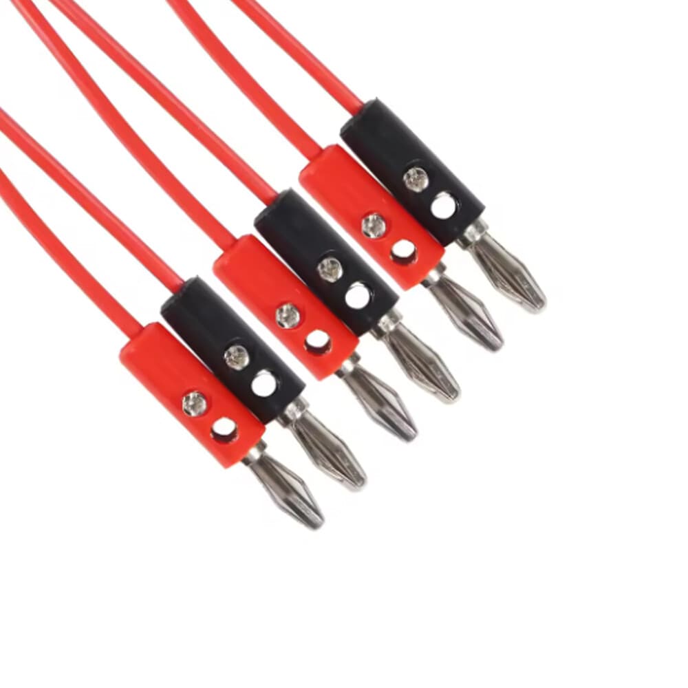 5PCS 3FT Banana Plug Probe Cable to Alligator Test Lead Clip Wire For Multimeter 4