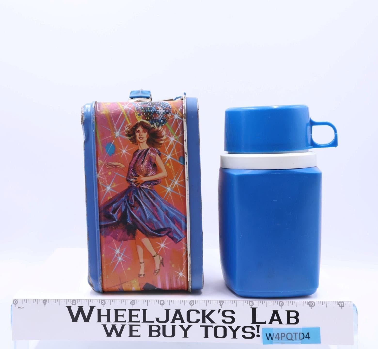 Disco Fever Blue Lunchbox W/ Thermos 1980 King-Seeley Vintage 4