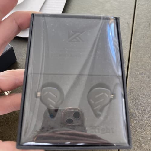 KZ Zax 1DD+7BA Hybrid Driver HiFi In-Ear Earphones With Zin Alloy Shell Black 3