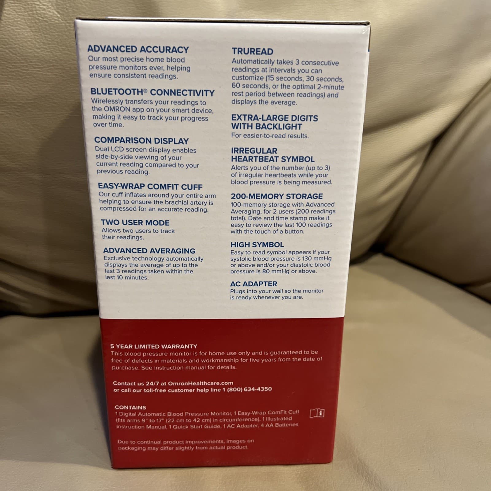 Authentic OMRON Blood Pressure Monitor 10 Series Upper Arm Brand New In Box 4