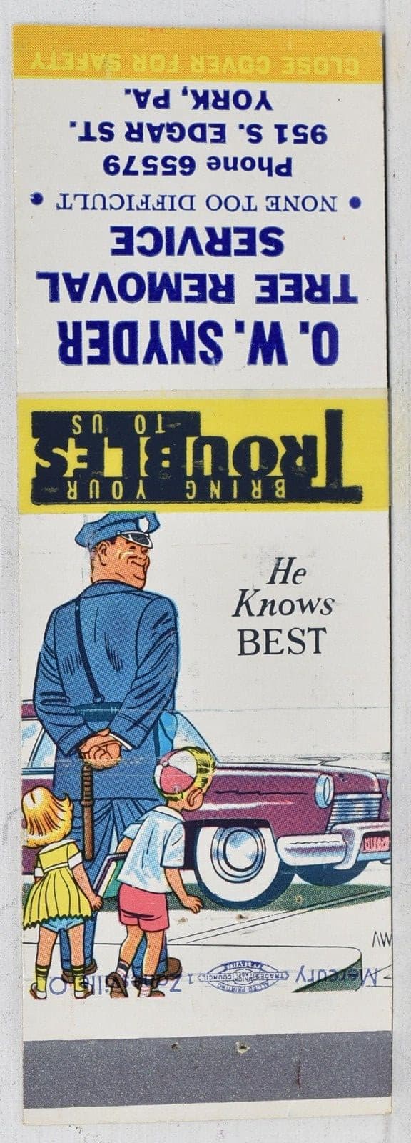 1950s O.W. Snyder Tree Removal 951 South Edgar Street York Pennsylvania #5 3