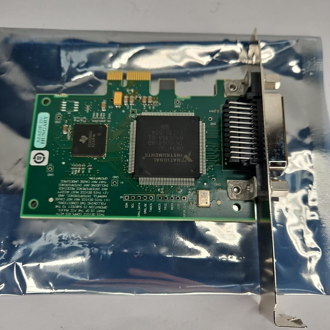 National Instruments NI PCIe-GPIB Slot Computer Card Board Circuit System Panel