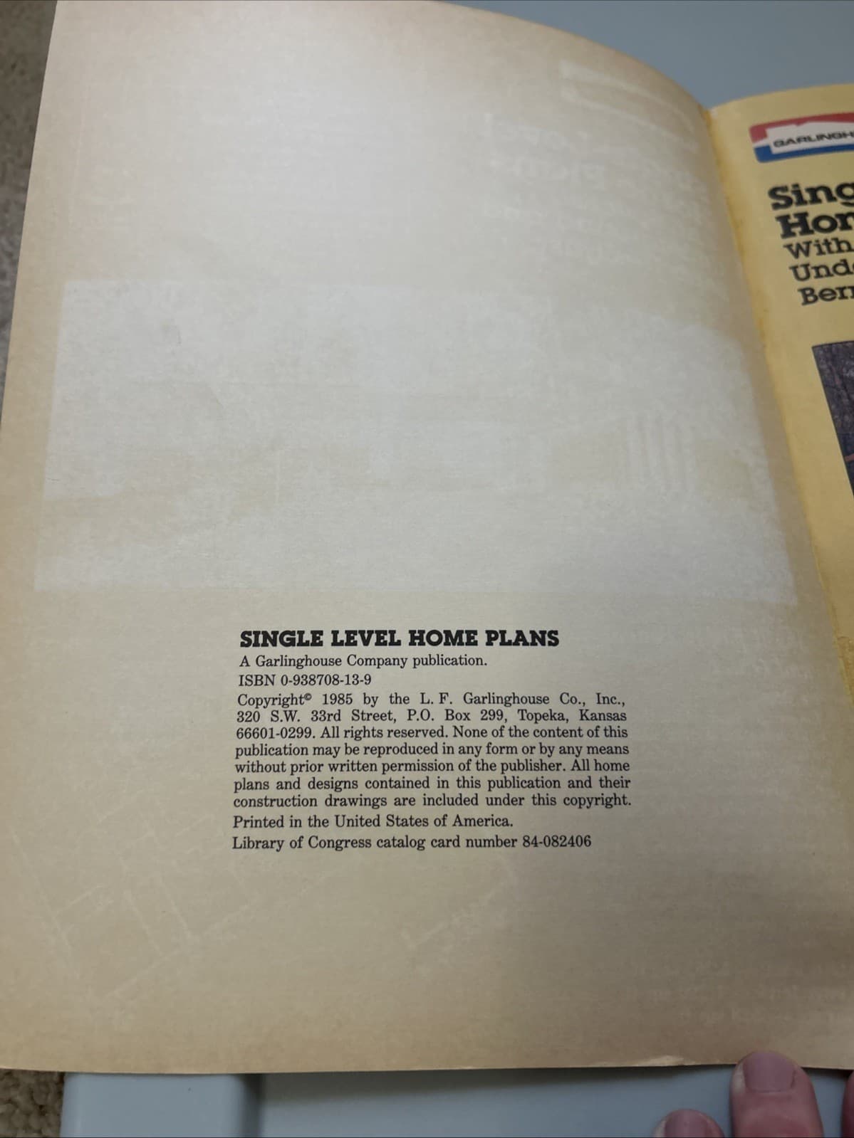 Single-level Home Plans 1985 138 New Home Plans Garlinghouse 3