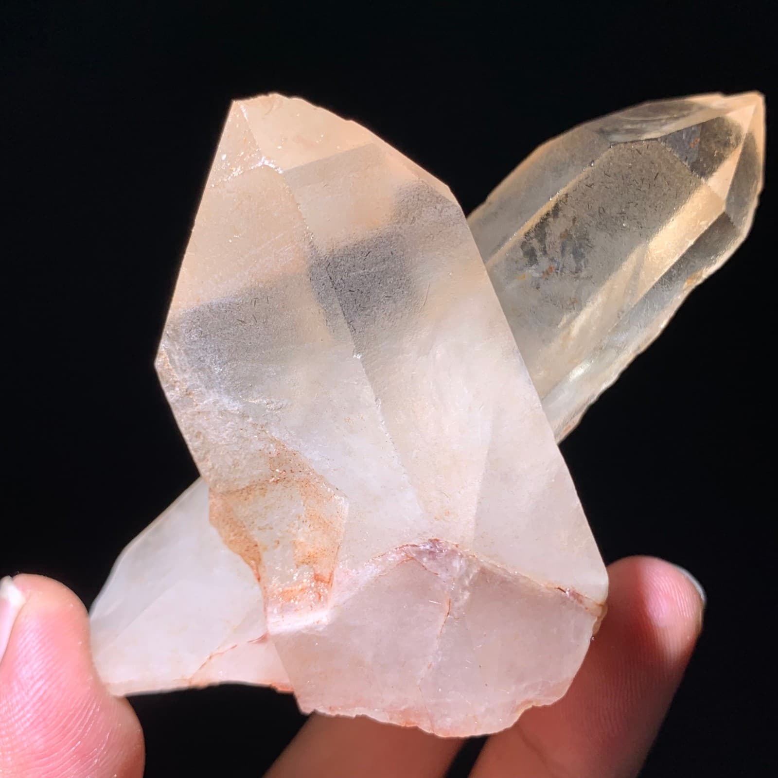 179g Natural White Clear Quartz Mineral Specimen Crystal Cluster Reiki Decor