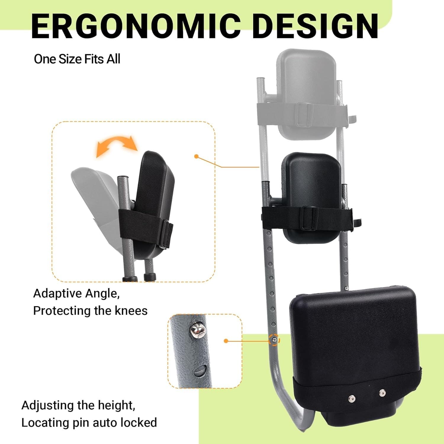 Knee Seat for Gardening with Straps – Ergonomic Garden Kneeler and Seat with K 4