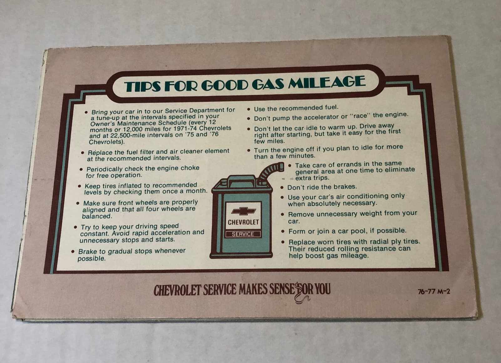 1976 Chevrolet dealer fold out  mailer brochure Bicentennial 2