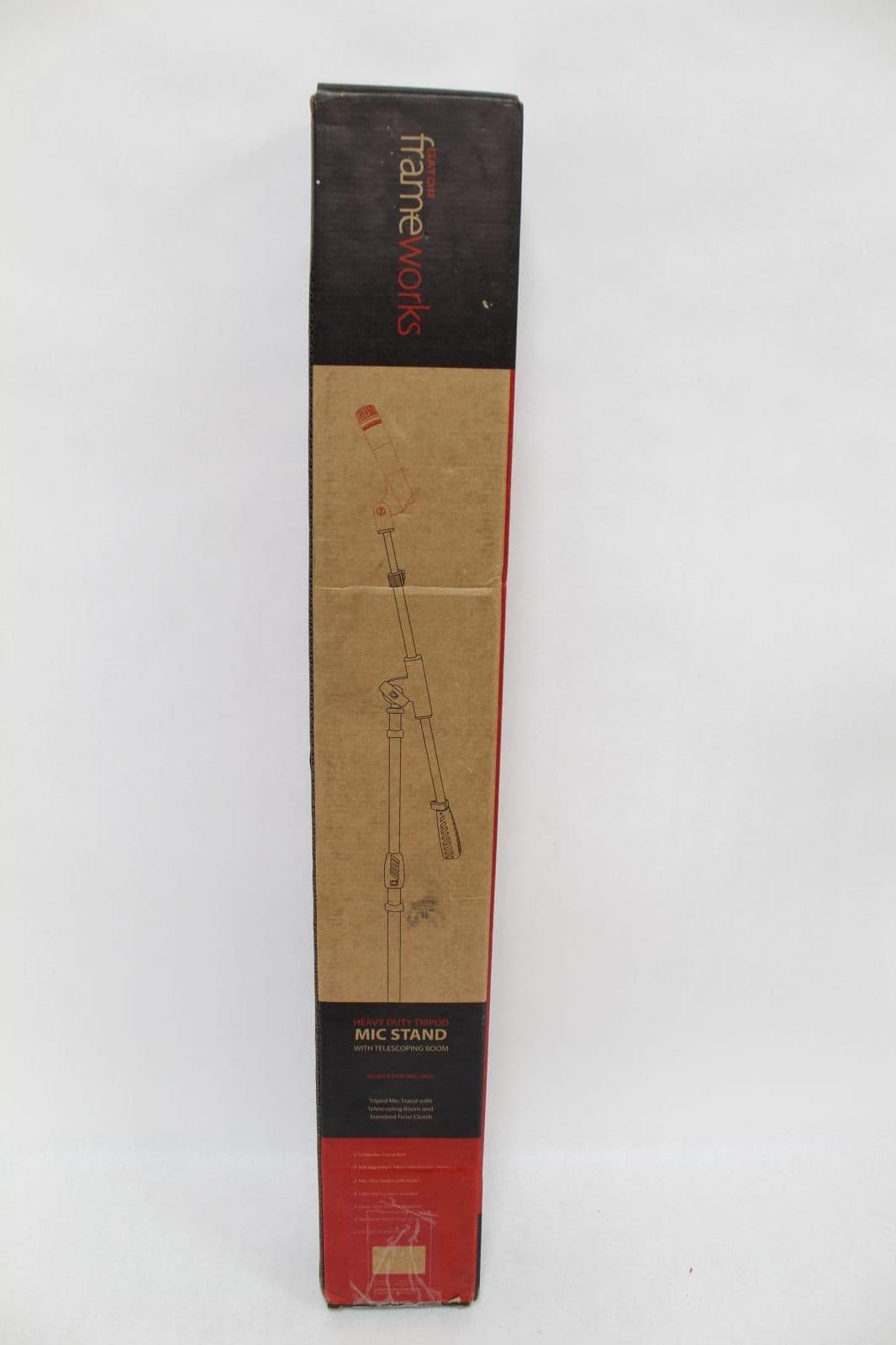 Gator Frameworks GFW-MIC-2020 Tripod Mic Stand w/ Telescoping Boom - Black